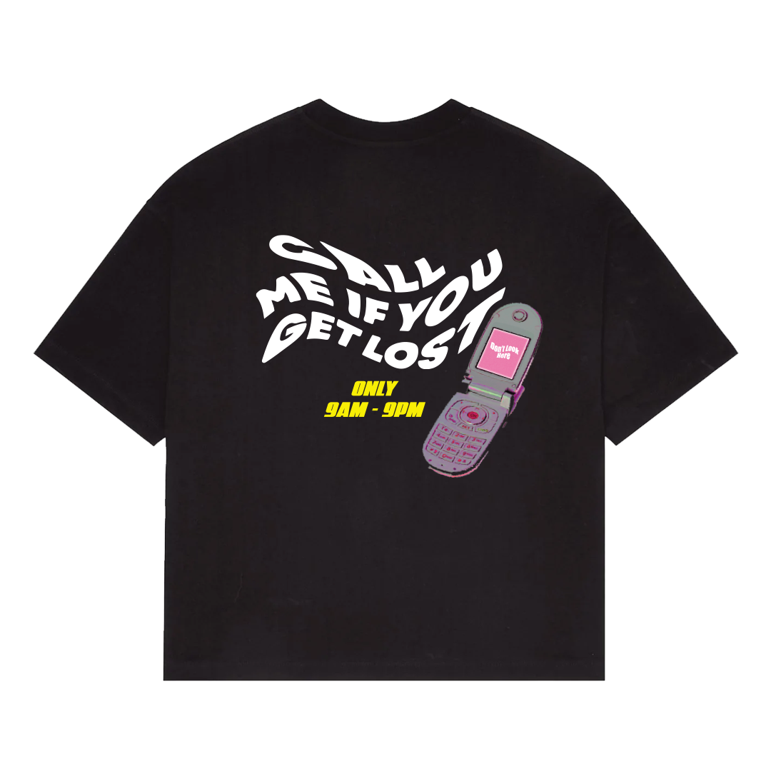 call me if you get lost tee - black